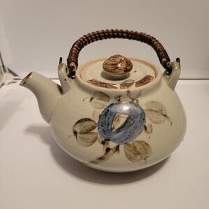 Vintage Floral Painted Japanese Teapot